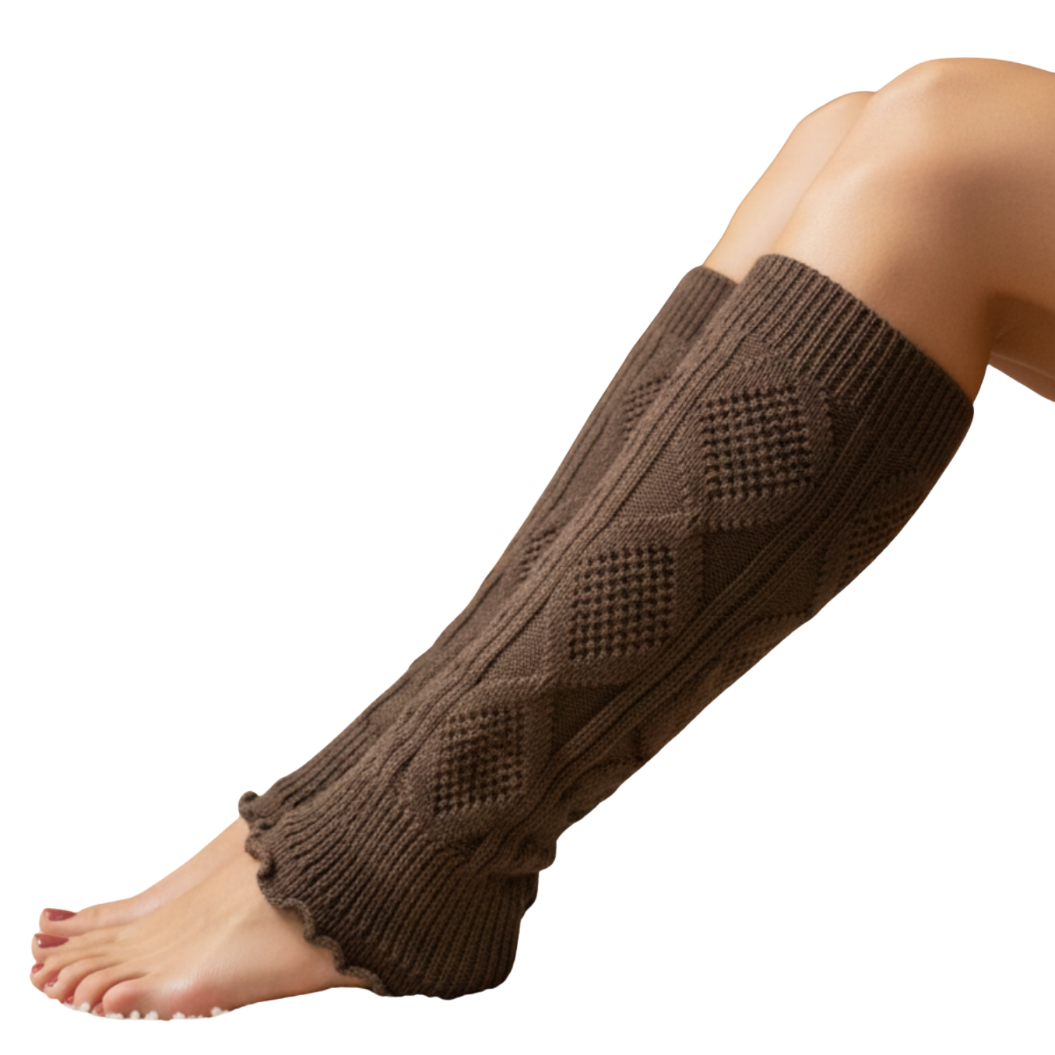 Kadın Tozluk Kışlık Termal Ayak Bileği Koruyucu | Yumuşak Triko Örgü/ Baldır Isıtıcı / Leg Warmer