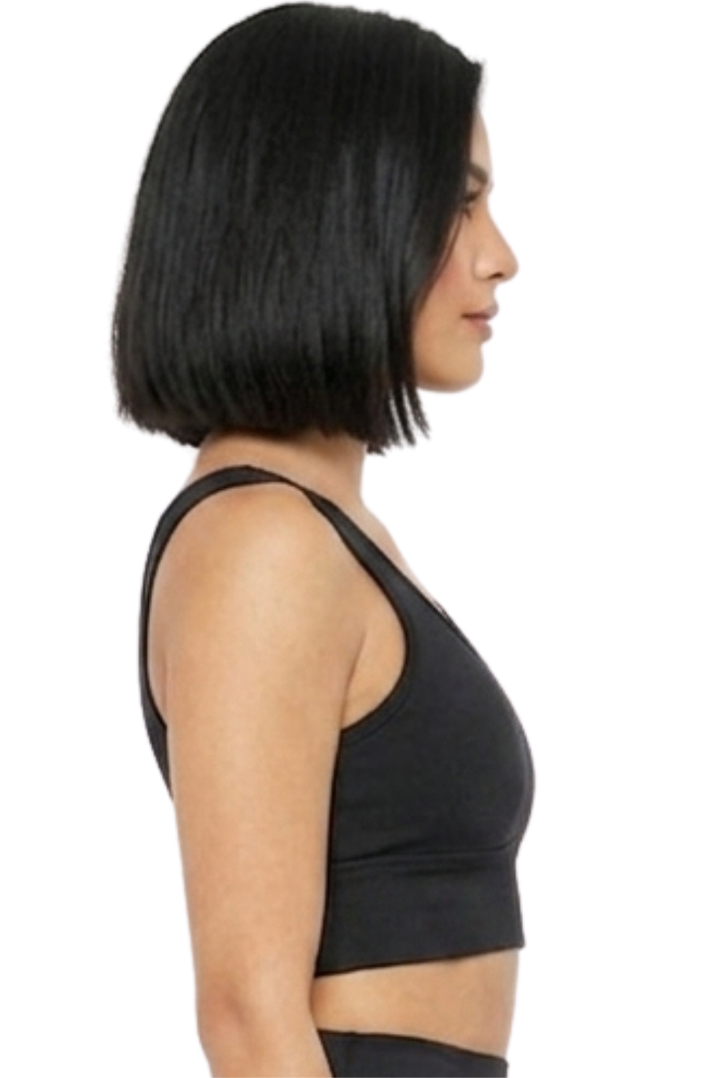 Kadın Siyah Spor Crop Sütyen Pedli Destekli Toparlayıcı Büstiyer