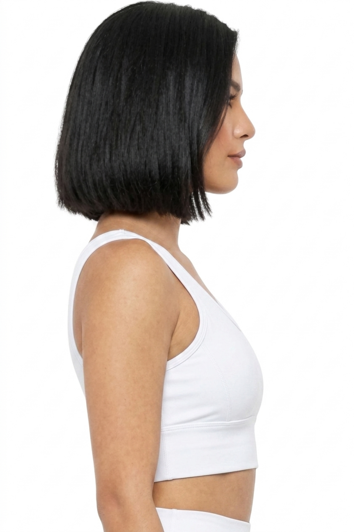 Kadın Siyah Spor Crop Sütyen Pedli Destekli Toparlayıcı Büstiyer