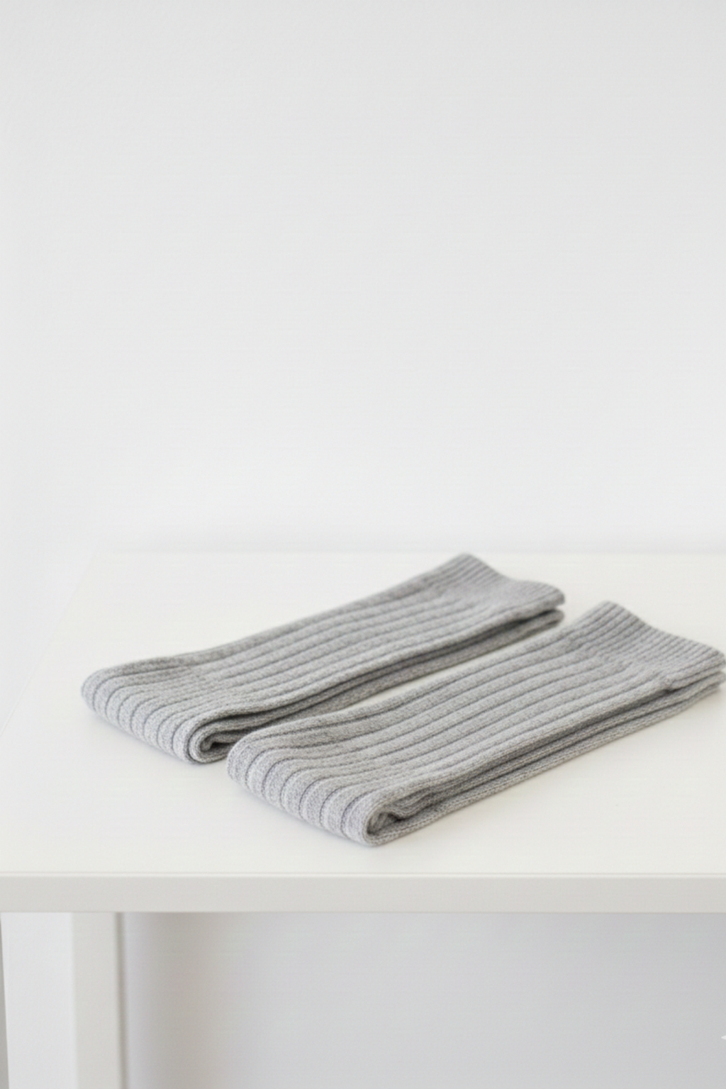 Tozluk Kadın Gümüş rengi Triko Kışlık Baldır Isıtıcı 1-Çift