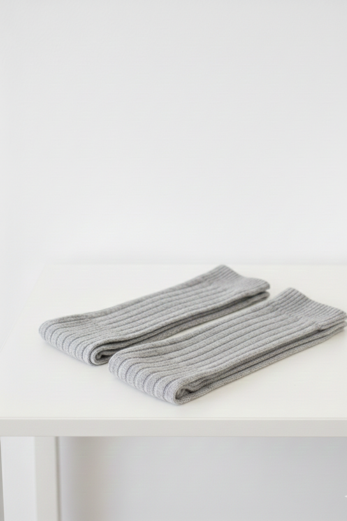 Tozluk Kadın Gümüş rengi Triko Kışlık Baldır Isıtıcı 1-Çift