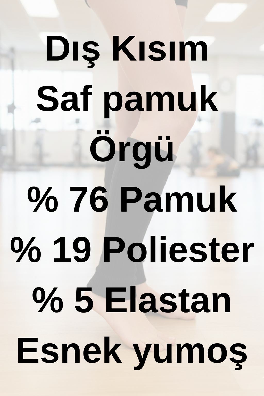 Tozluk Kadın Siyah Triko Mevsimlik Bilek Sıkılaştırıcı Özellikli 1-Çift
