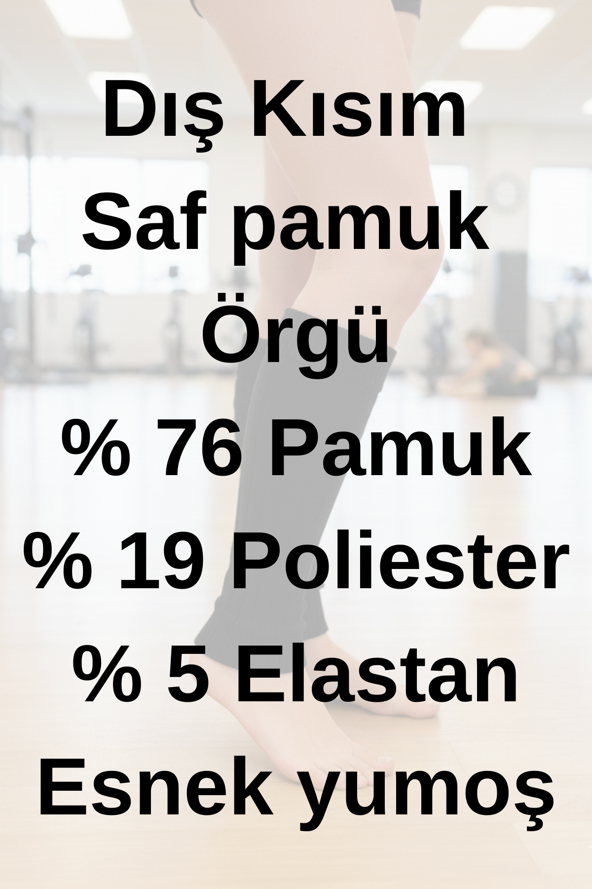 Tozluk Kadın Siyah Triko Mevsimlik Bilek Sıkılaştırıcı Özellikli 1-Çift